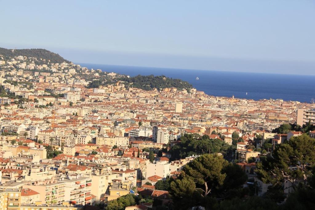 Babylone - Appartement Vue Panoramique Avec Piscine Pour 6 Personnes A Nice Quartier Pessicart Экстерьер фото